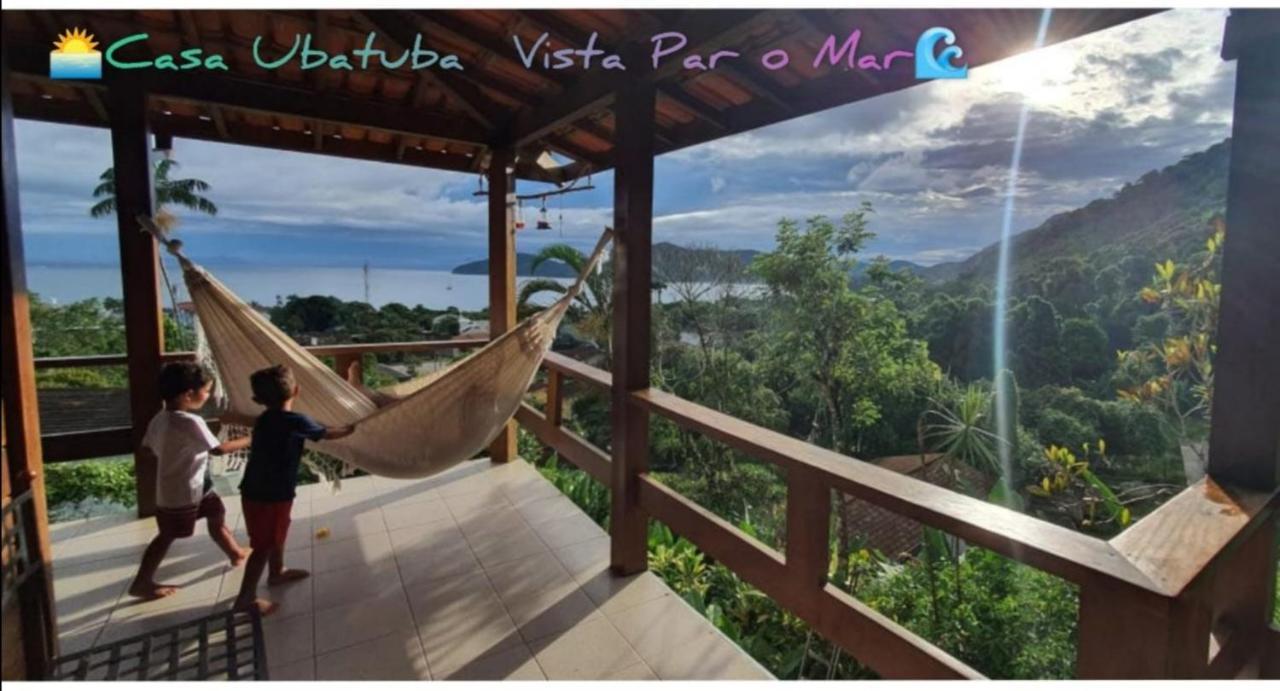 Casa Ubatuba Vista Para O Mar Esterno foto