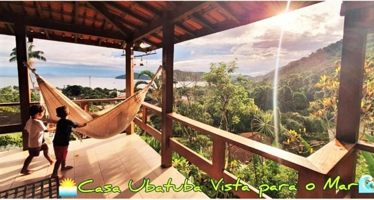 Casa Ubatuba Vista Para O Mar Esterno foto
