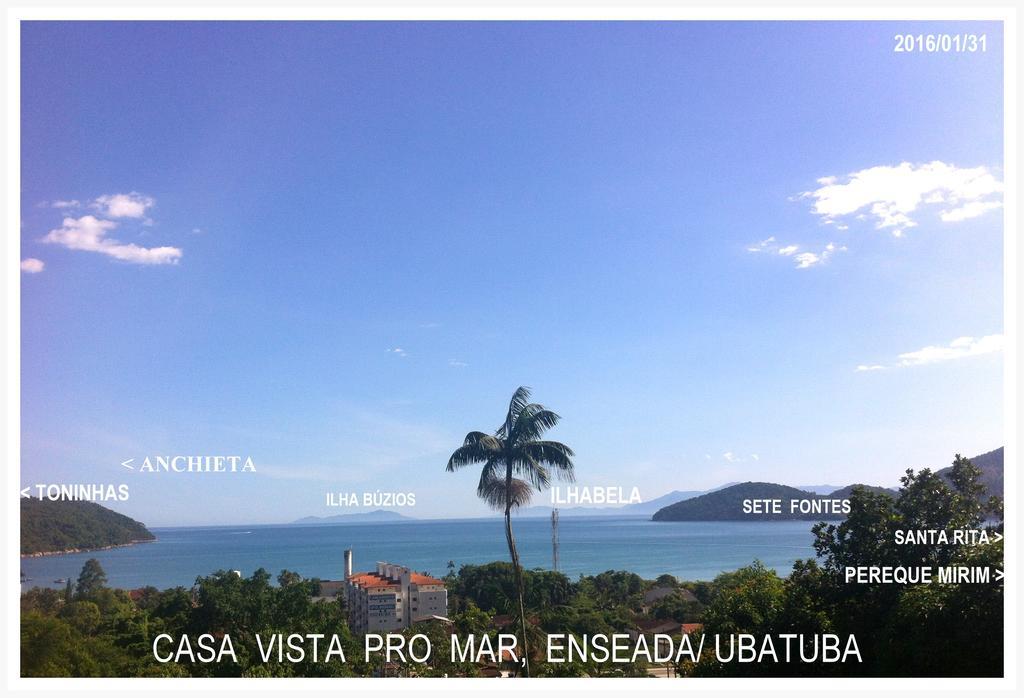 Casa Ubatuba Vista Para O Mar Esterno foto