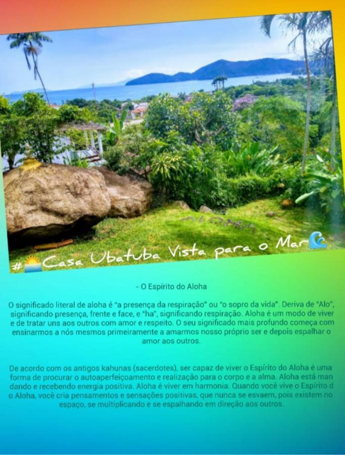 Casa Ubatuba Vista Para O Mar Esterno foto